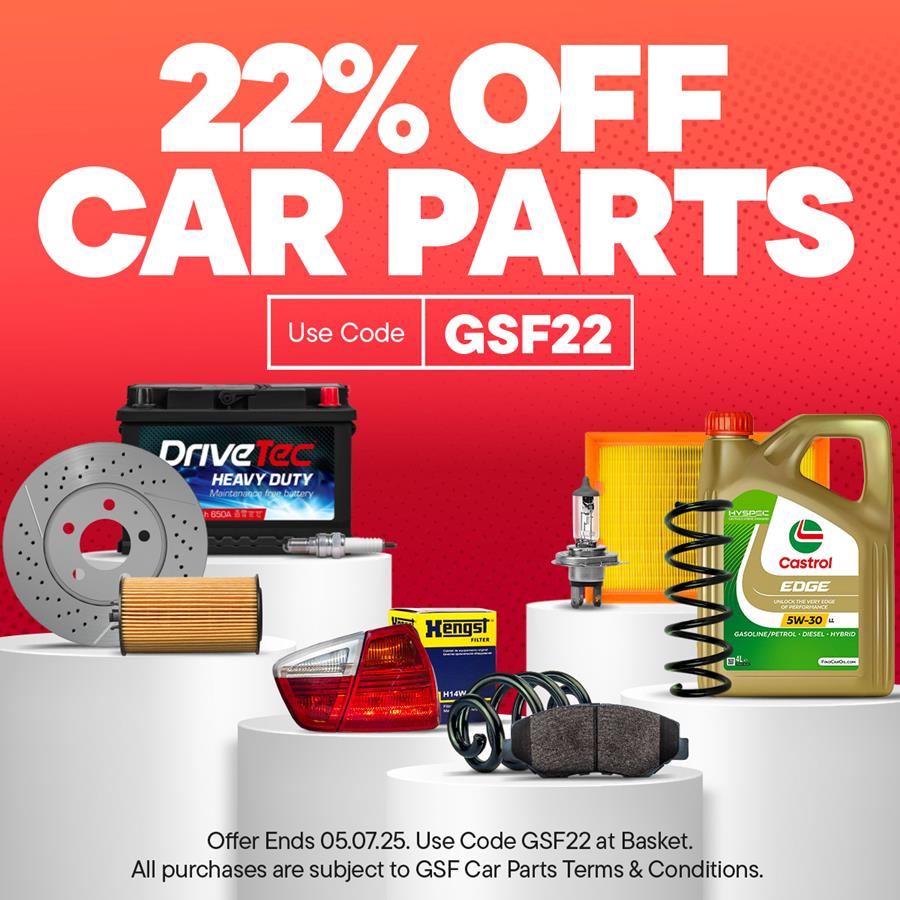 22% Off Car Parts - Use Code GSF22