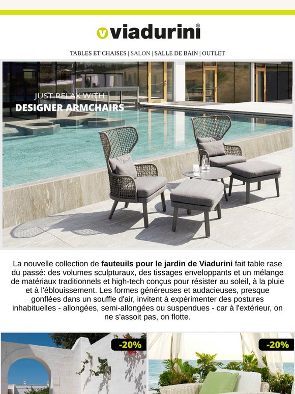 Outdoor Design : Viadurini innove pour les espaces extérieurs