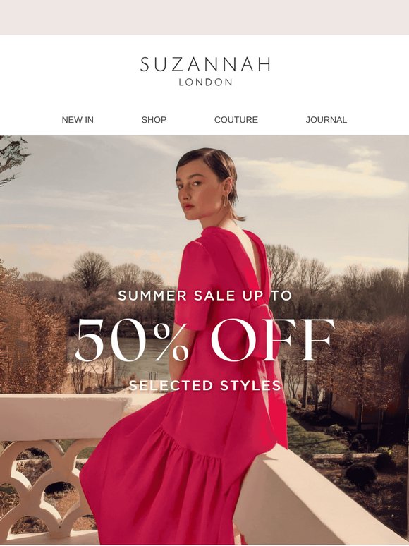 Sale now on: up to 50% off!