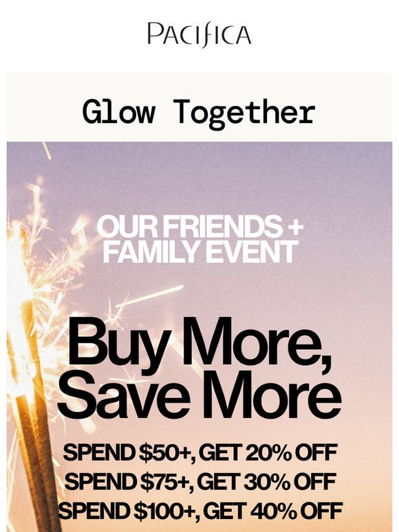 buy more, save more! up to 40% off
