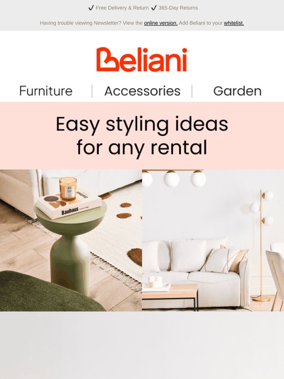 Rental in style: find furniture and accessories perfect for you ✨