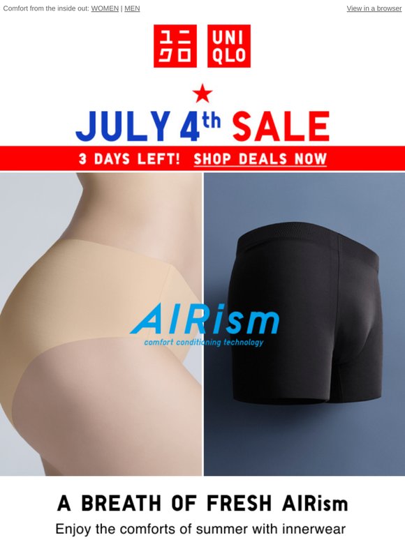 AIRism innerwear saves the day