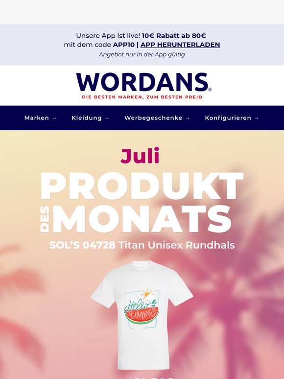 Dieses 1,90 € T-Shirt ist unser Juli-Bestseller – deshalb