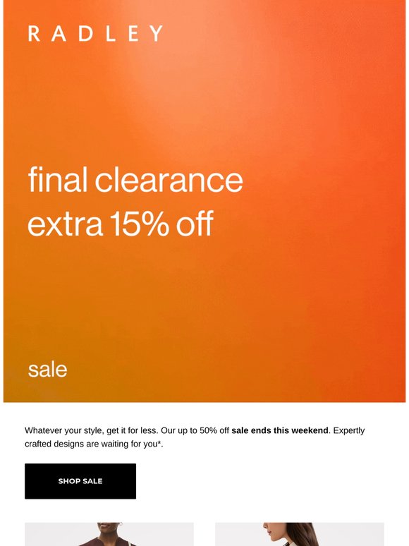 SALE: Up to 50% off continues