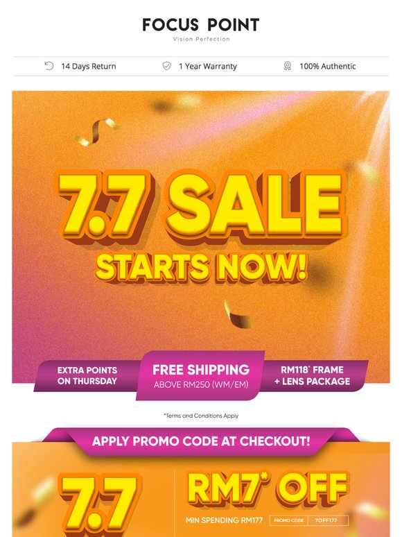 7.7 Sale Starts Now! ✨