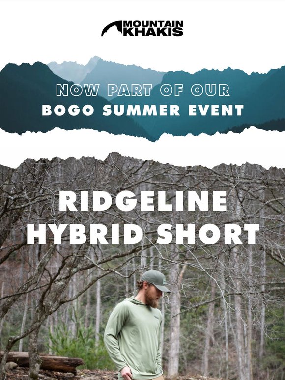 Limited Time: BOGO on NEW Ridgeline Hybrid Short!
