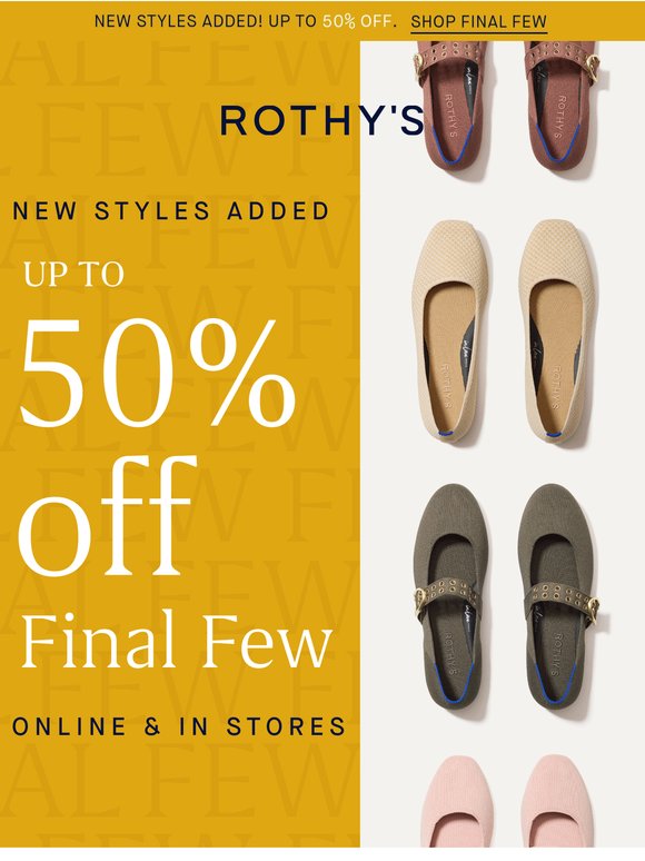 Final Few flats up to 50% off! 🥿