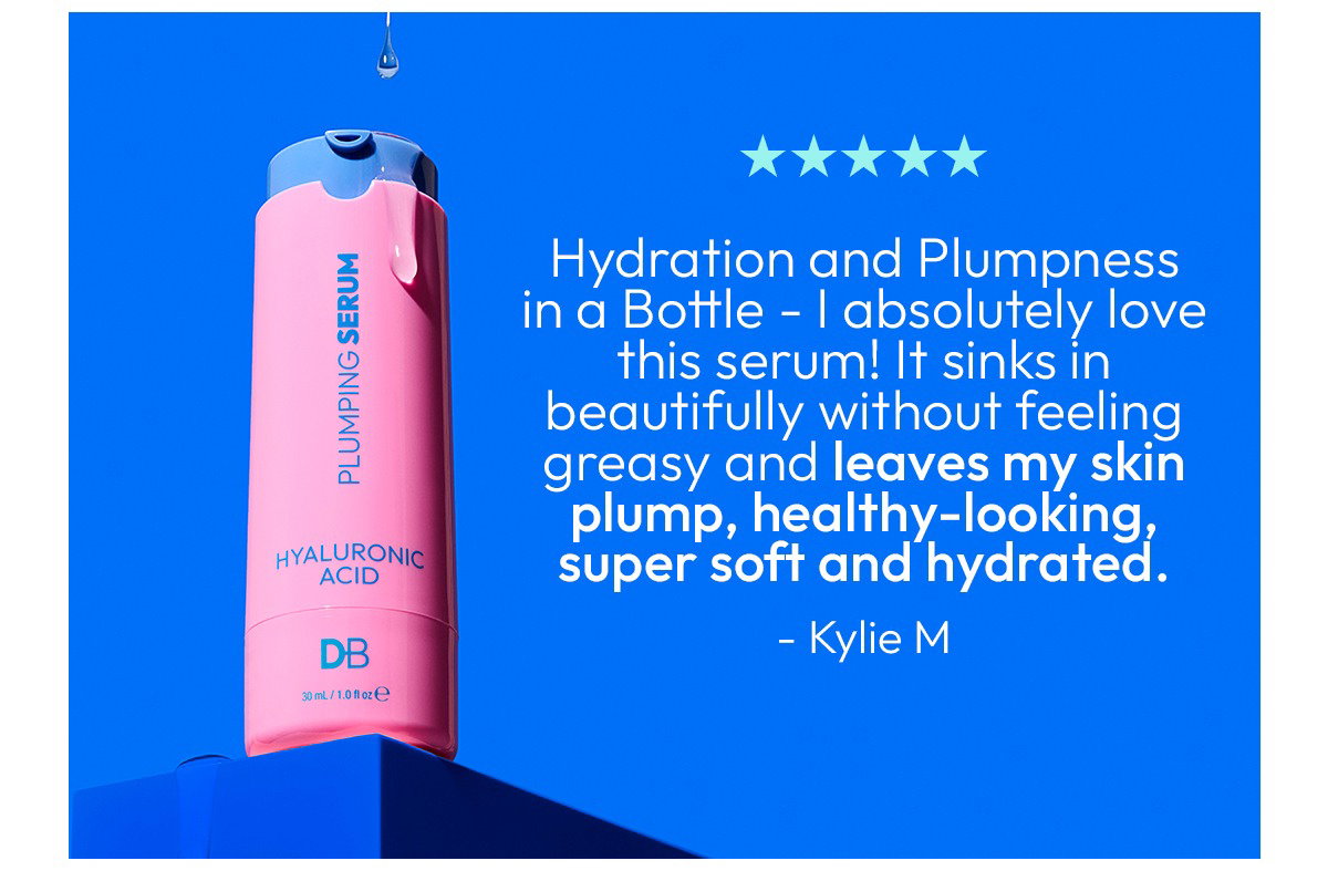 5-star Review | Plumping Serum Hyaluronic Acid | DB Cosmetics