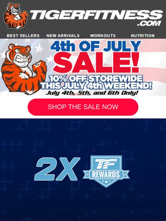 4th Of July Sale Starts Now!  10% Off Sitewide, and 2x Rewards!