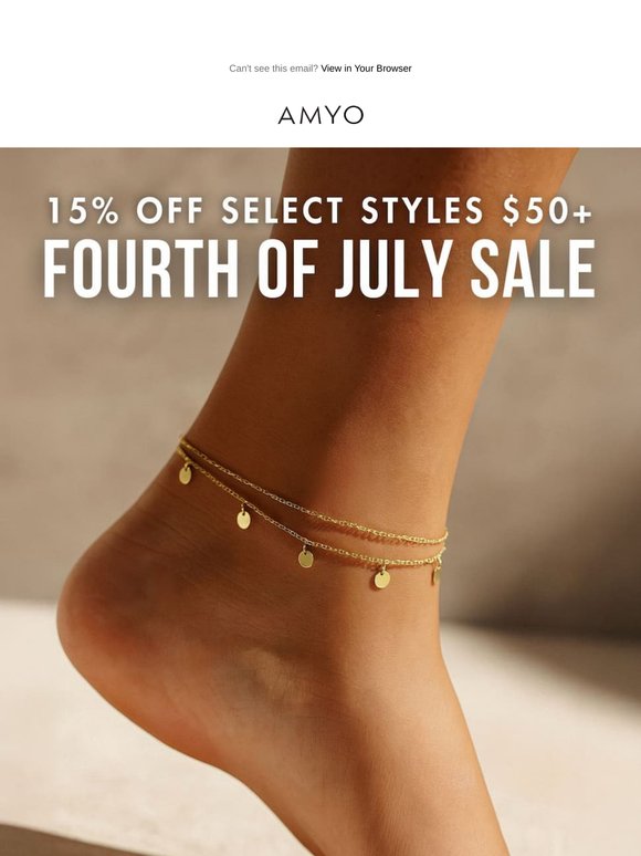 Fireworks + Fine Jewelry – 15% Off Starts Now 🎆