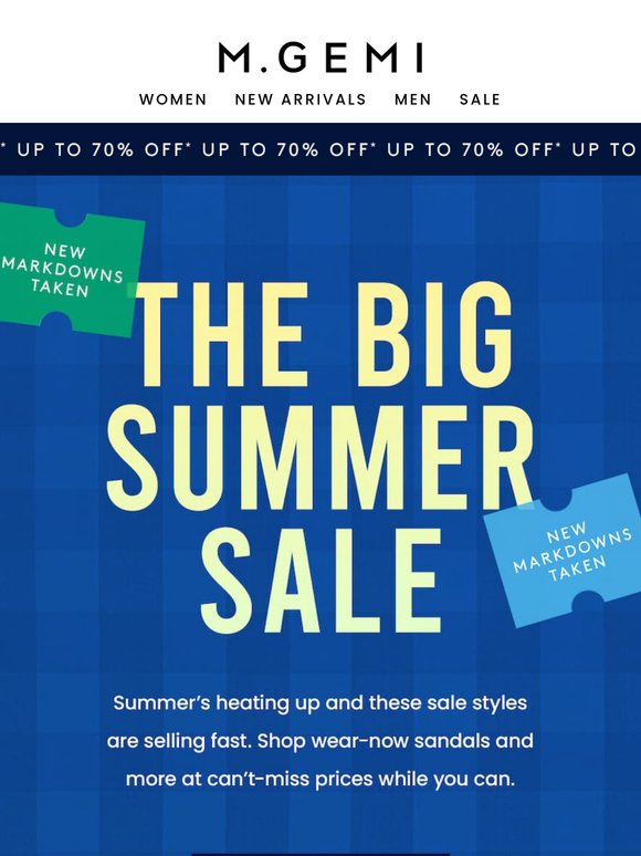 NEW MARKDOWNS