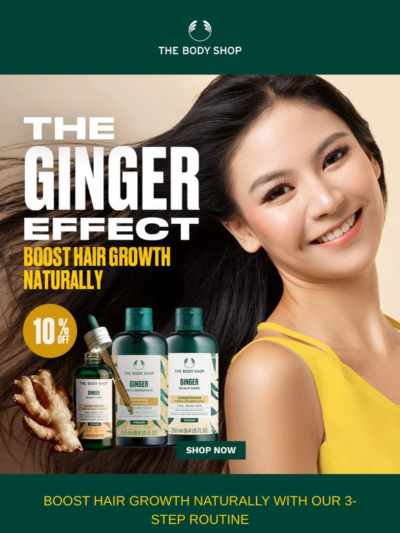 Experience the Ginger effect with our Ginger Haircare range!✨