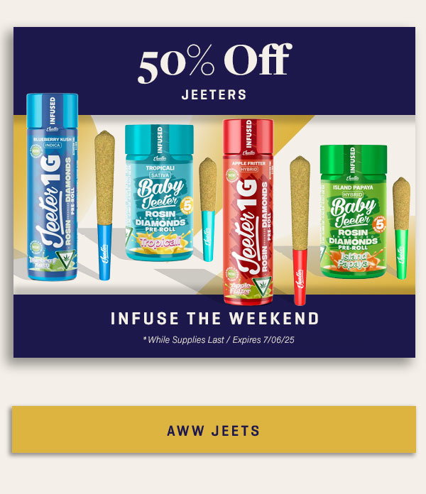 50% Off All Jeeters