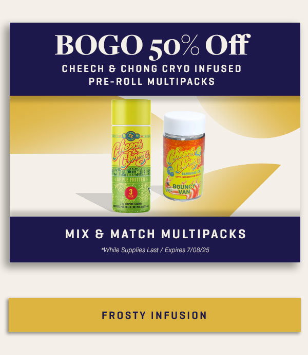 BOGO 50% Off: Cryo-Infused Pre-Rolls