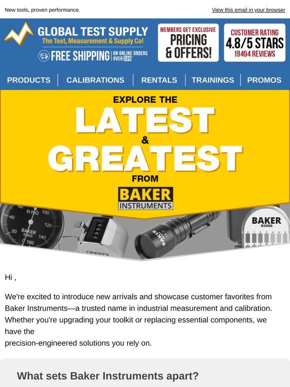 New Tools, Proven Performance – Explore Baker’s Latest & Greatest