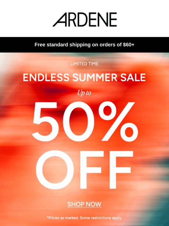 ENDLESS SUMMER SALE ✨ IS ON