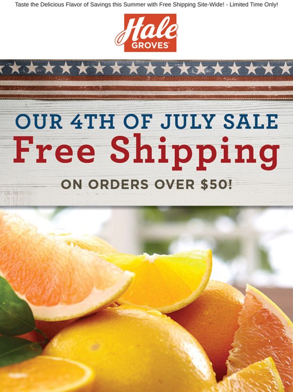 FREE Shipping Site-Wide is Available Now when you spend $50 or more!