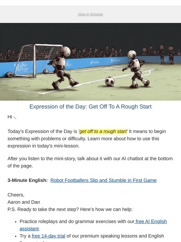 Robot Footballers Slip and Stumble in First Game