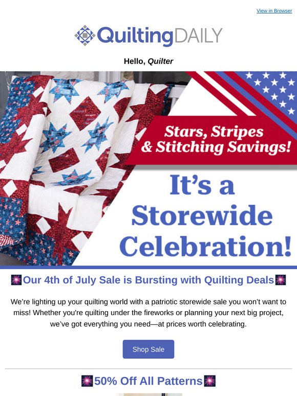 🎆Celebrate Independence with 50% Off Patterns & More!🎆