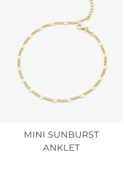 Mini Sunburst Anklet
