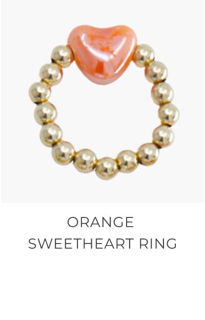 Orange Sweetheart Ring