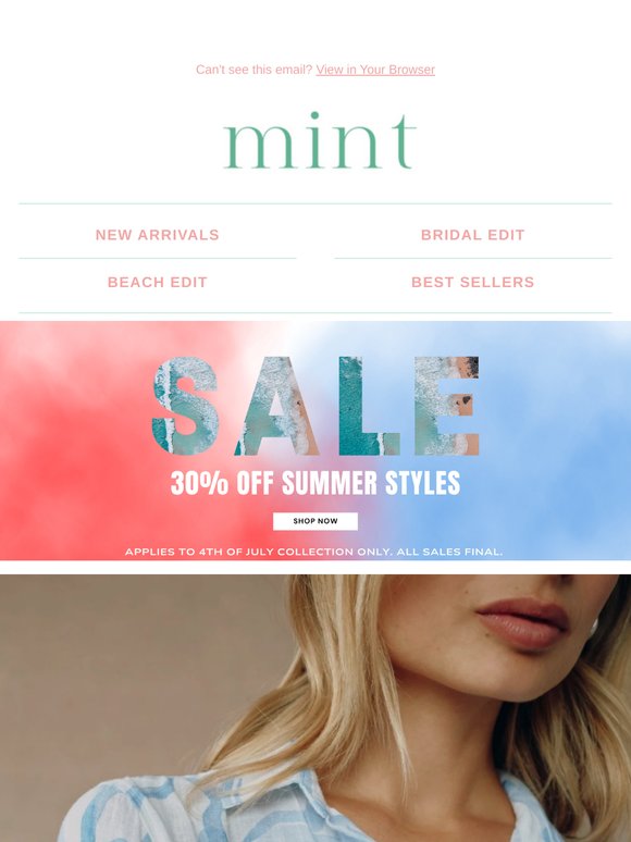 Bella Dahl Drop + 30% Off The 4th Of July Edit🐚