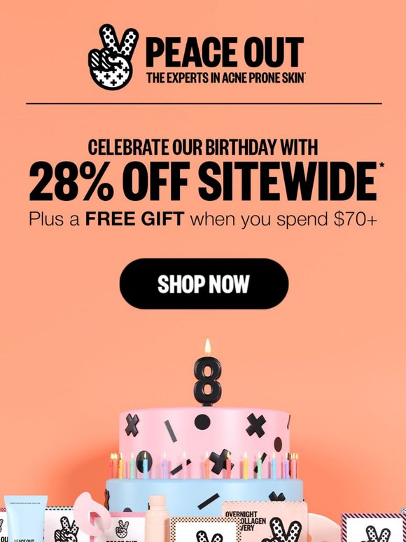 Cheers to 8 Years (and 28% OFF!)