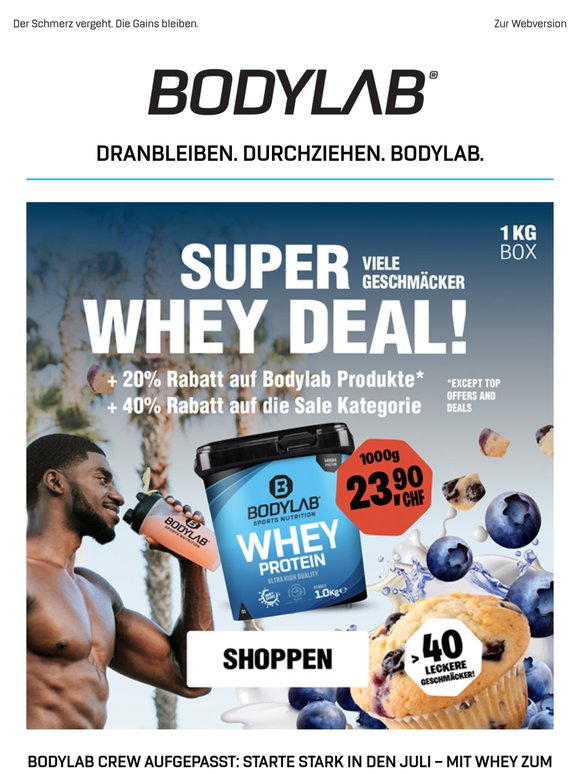 Nur CHF 23,90  – wie für Deine Juli-Gains gemacht!