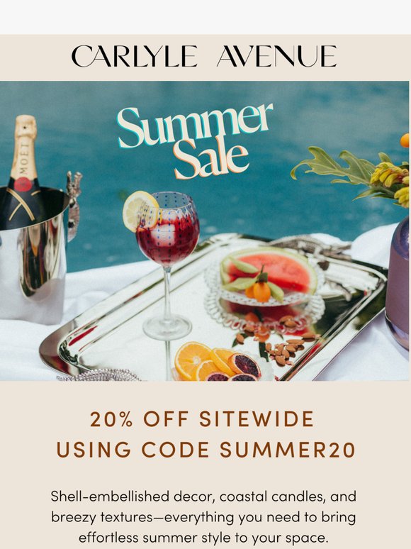Don’t Miss: 20% Off Through the Holiday Weekend