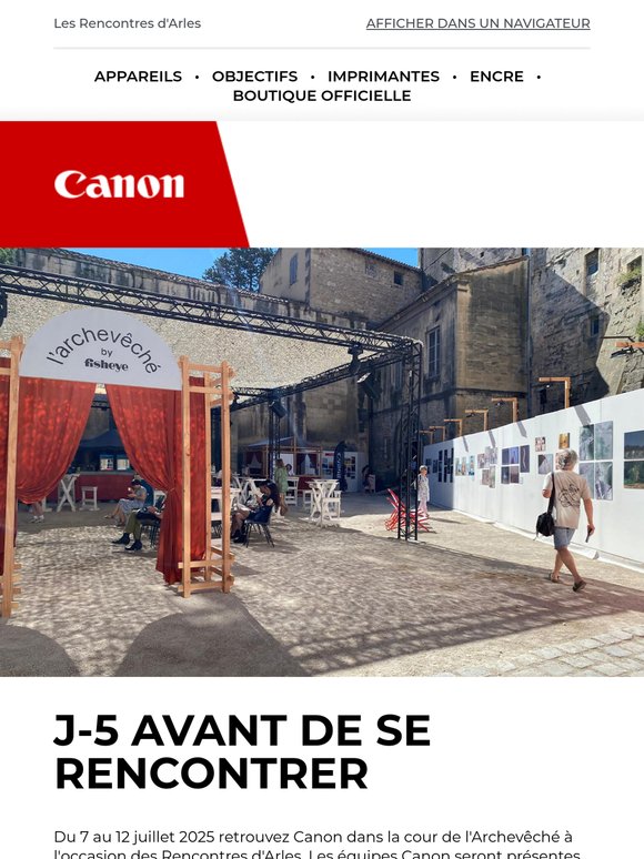 Canon vous attends à Arles !