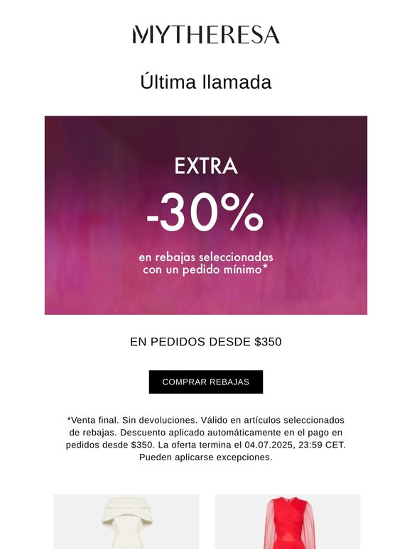 Compra ahora: -30% extra en lo mejor de rebajas
