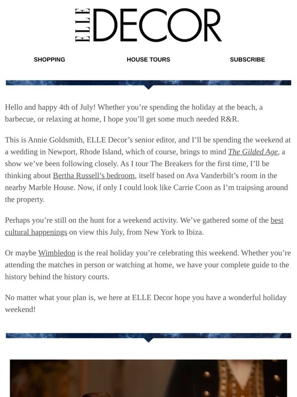 ELLE Decor On Location: From Newport to Wimbledon