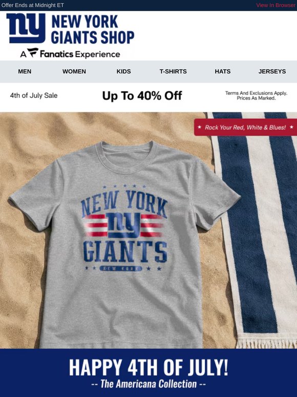Ends Tonight | Up to 40% Off 4th of July Sale
