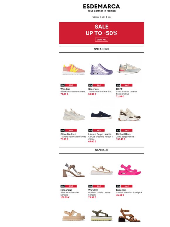 Sales on footwear: comfort, trend and so much more 👟