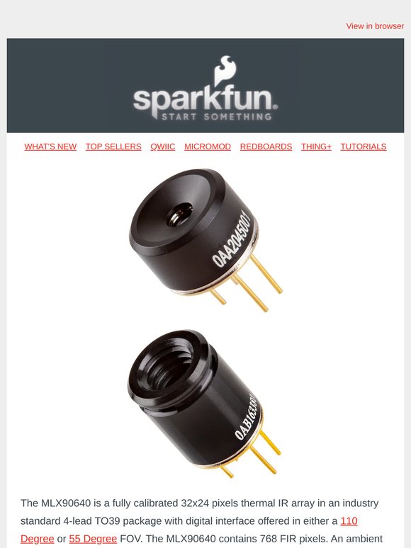 Discover IR Array and PIR Sensors at SparkFun!