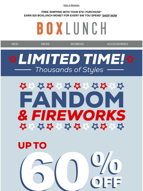 Score up to 60% off this Fourth of July 🧨