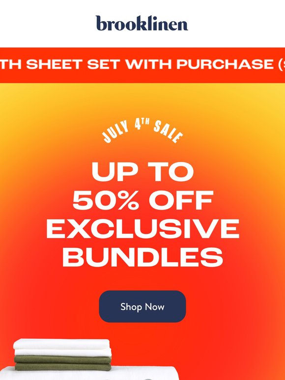 UP TO  50% OFF BUNDLES AND A FREE GIFT JUST FOR YOU