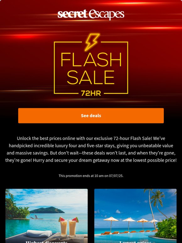 🚨 Flash SALE: up to 61% off for 72 hrs only! 🚨