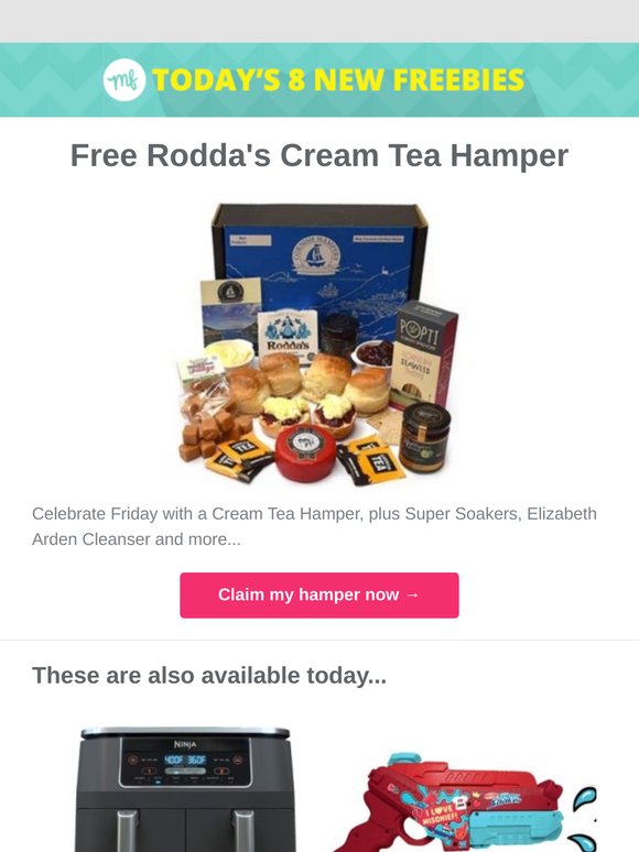 Free Rodda's Cream Tea Hamper