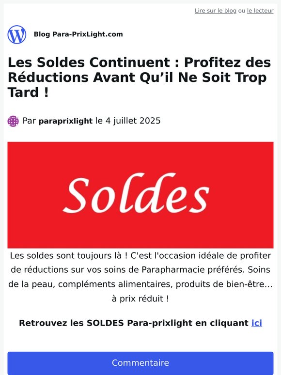 Les Soldes Continuent : Profitez des Réductions Avant Qu’il Ne Soit Trop Tard !