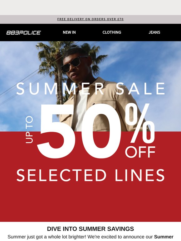 SUMMER SALE UP TO 50% OFF NOW LIVE