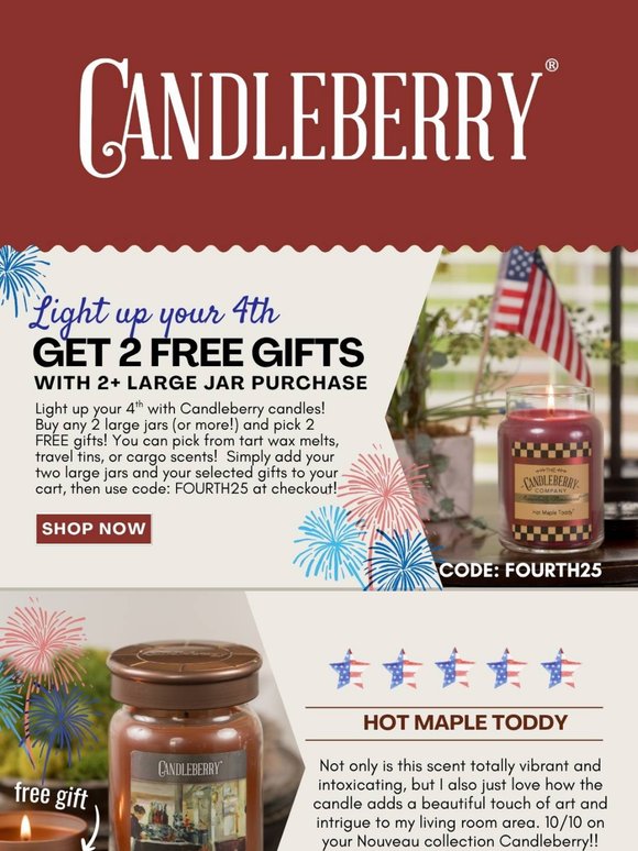 🎆 Light Up Your 4th! FREE Gifts Await!