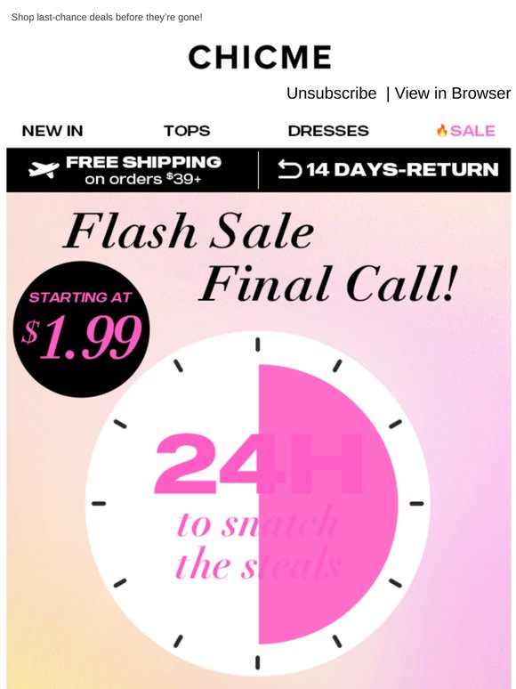 Final Clearance Notice ⚡ Flash Deals Inside