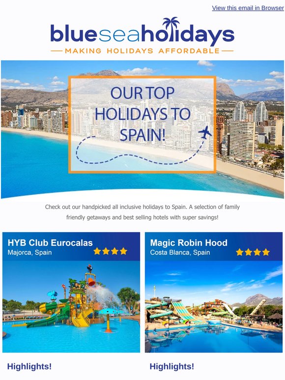 ☀️ Sizzling Spanish Getaways! 🇪🇸 All-Inclusve Holidays fr £375pp!