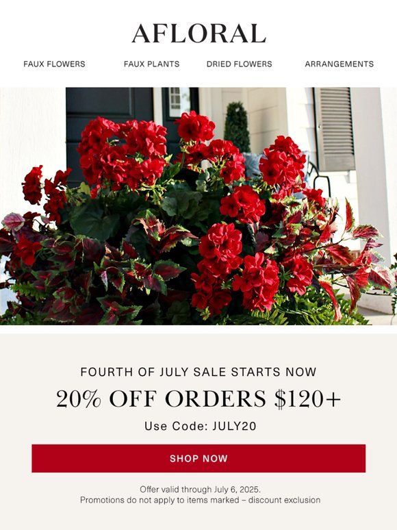 Spark Your Savings — 20% Off $120+🇺🇸