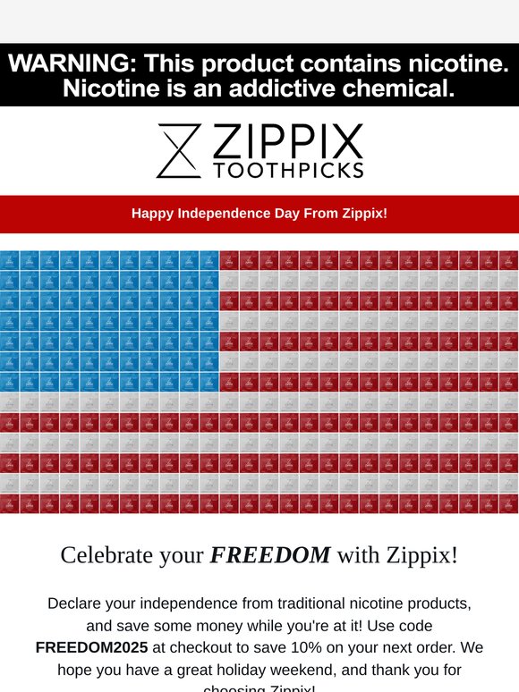 Enjoy 10% Off This Independence Day!