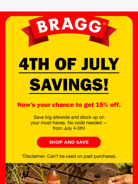 15% OFF SITEWIDE!