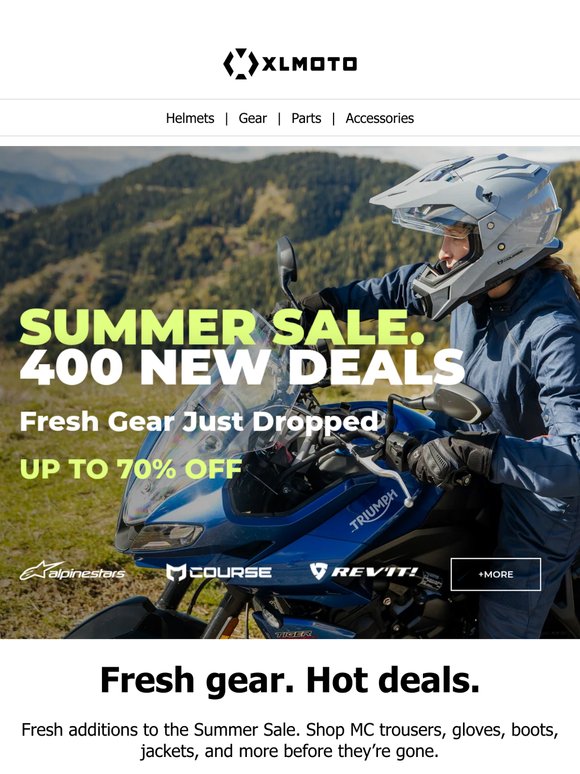 400 new items. Up to 70% off