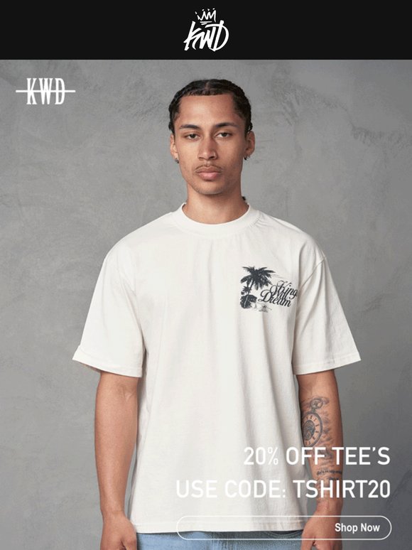 Your new favourite tee? It’s 20% off