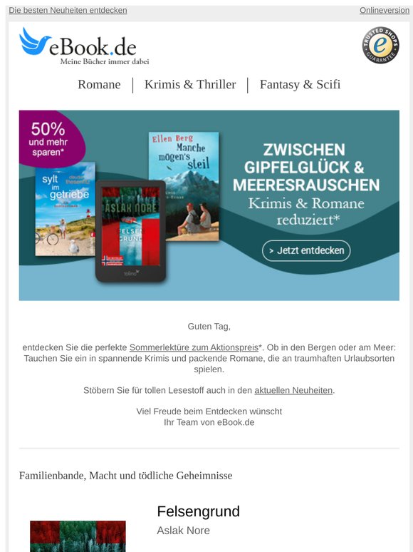 Urlaubslektüre zum Aktionspreis 🏖️🏞️